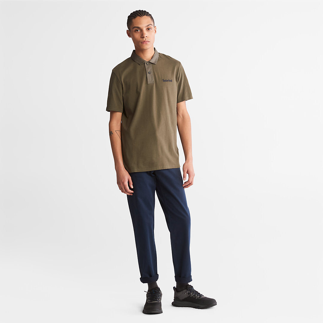 Timberland Mens Outdoor Heritage Polo Shirt for Men in Dark Green