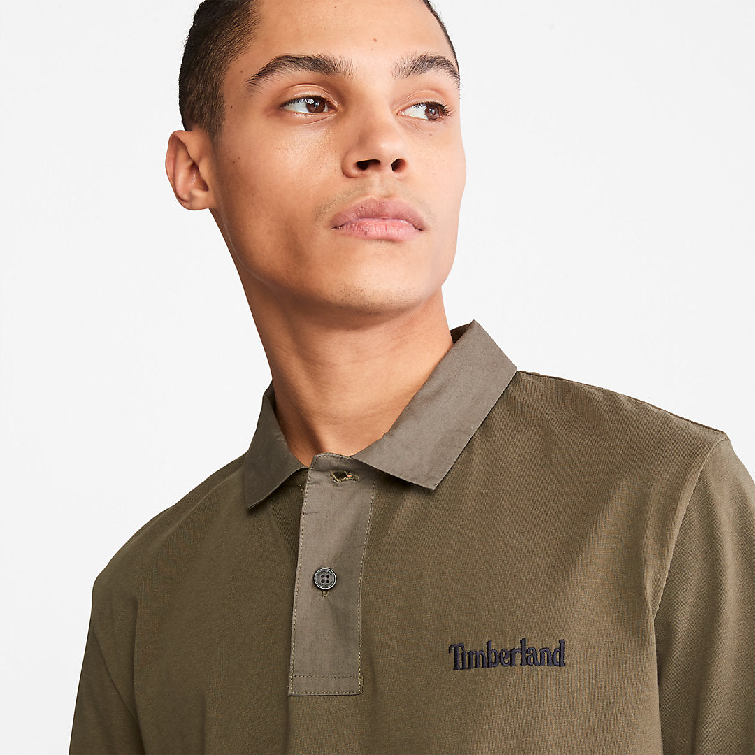 Timberland Mens Outdoor Heritage Polo Shirt for Men in Dark Green