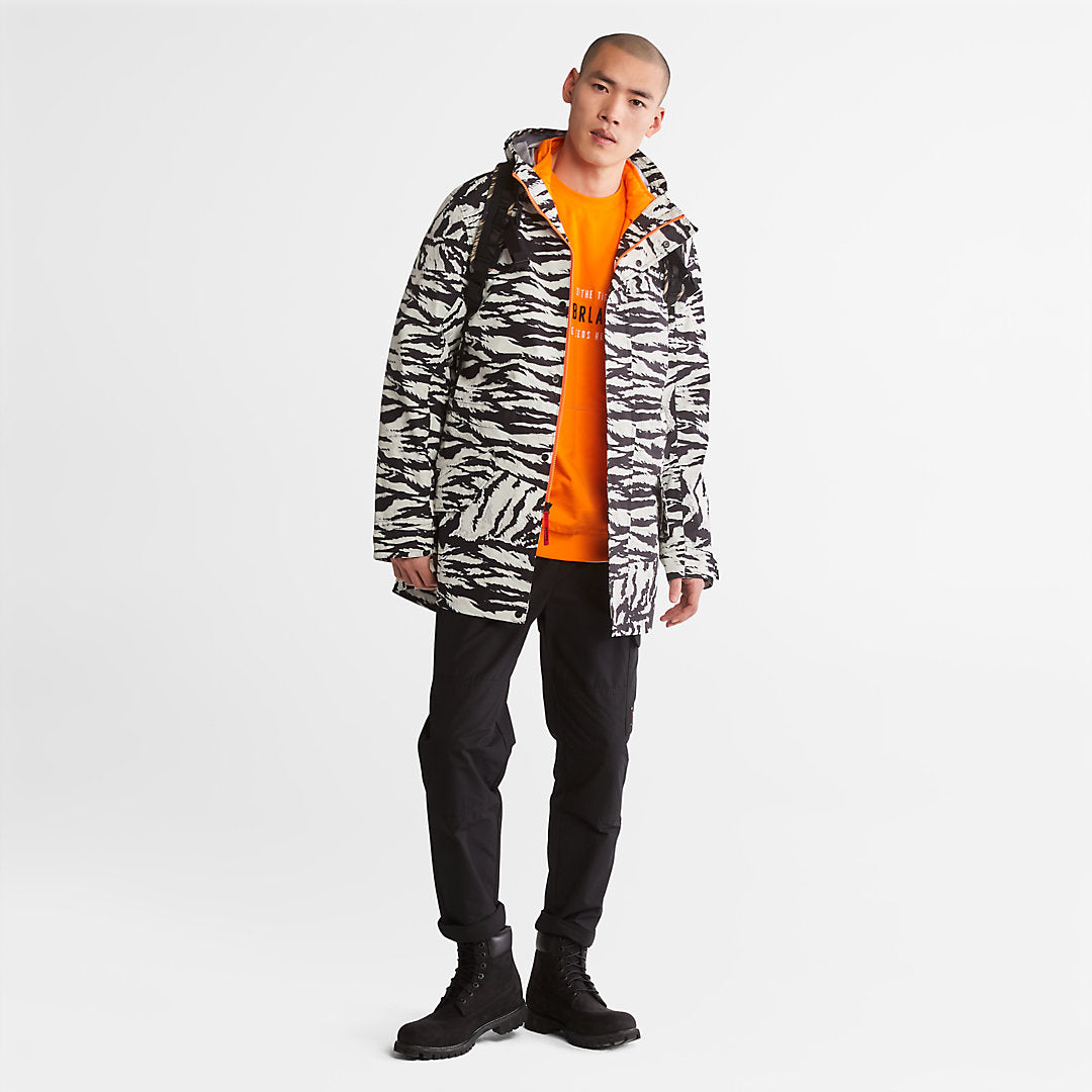 Timberland Mens All Gender 3-in-1 Year of the Tiger Jacket in White