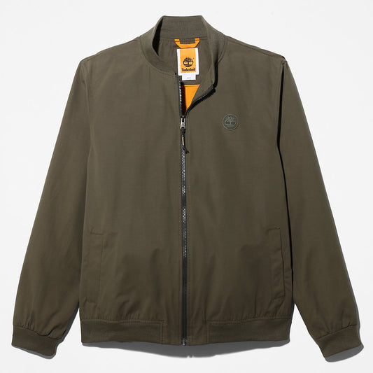 Timberland Mens DWR Bomber Jacket for Men in Dark Green