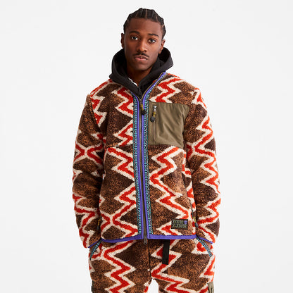 Timberland Mens Bee Line x Timberland® Fleece Jacket in Red