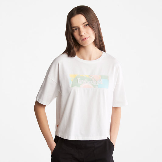 Timberland Womens Pastel T-Shirt for Women in White