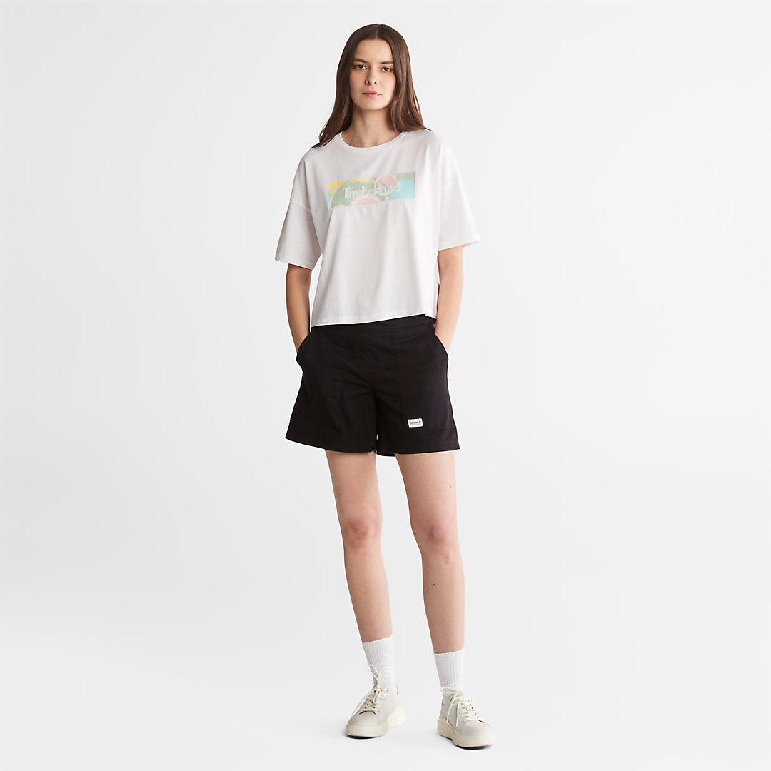 Timberland Womens Pastel T-Shirt for Women in White