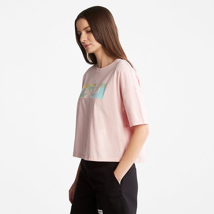 Timberland Womens Pastel T-Shirt for Women in Pink