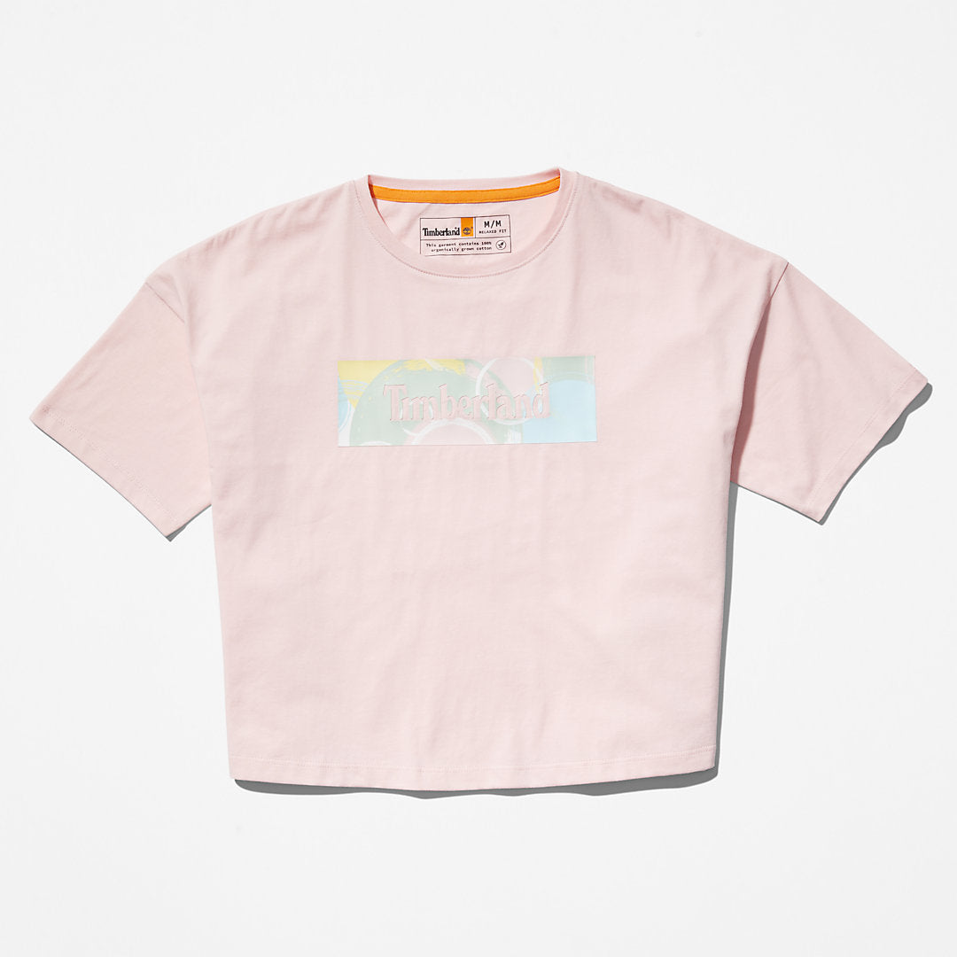 Timberland Womens Pastel T-Shirt for Women in Pink