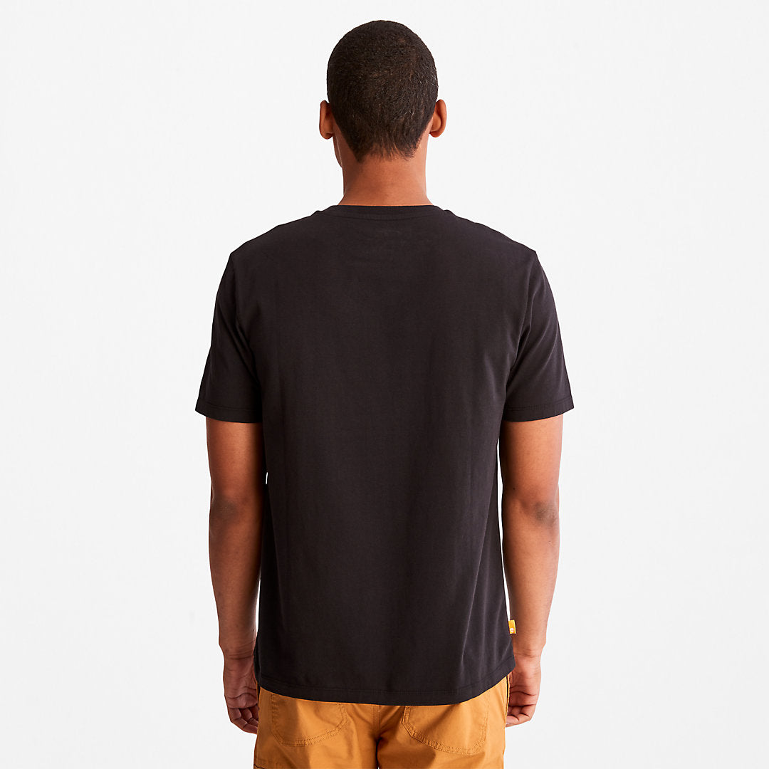 Timberland Mens Logo T-Shirt for Men in Black