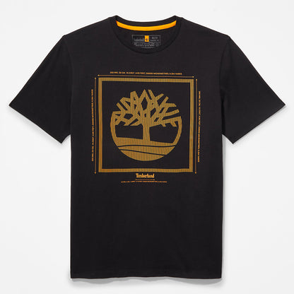 Timberland Mens Logo T-Shirt for Men in Black