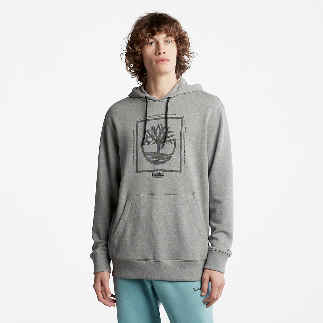 Timberland Mens Logo Hoodie for Men in Grey