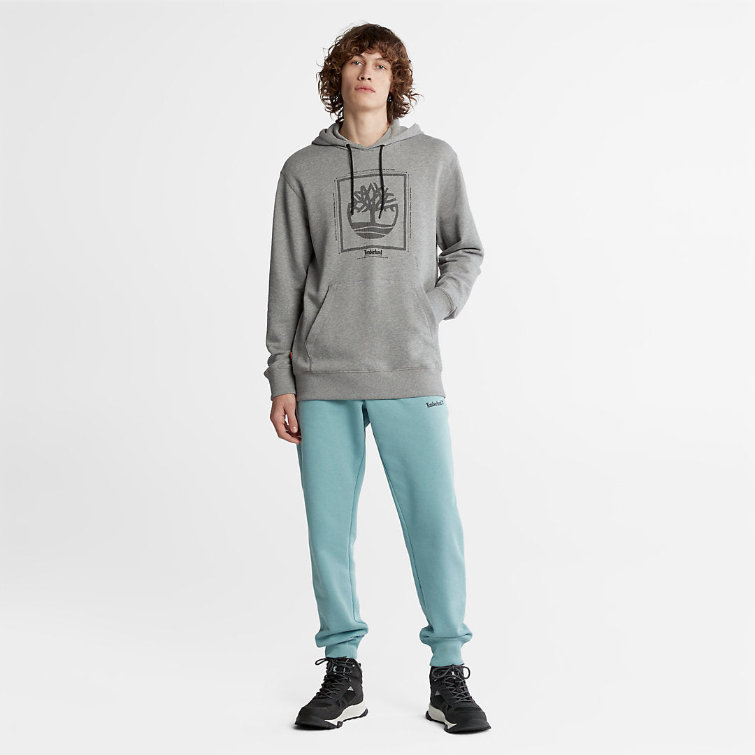 Timberland Mens Logo Hoodie for Men in Grey
