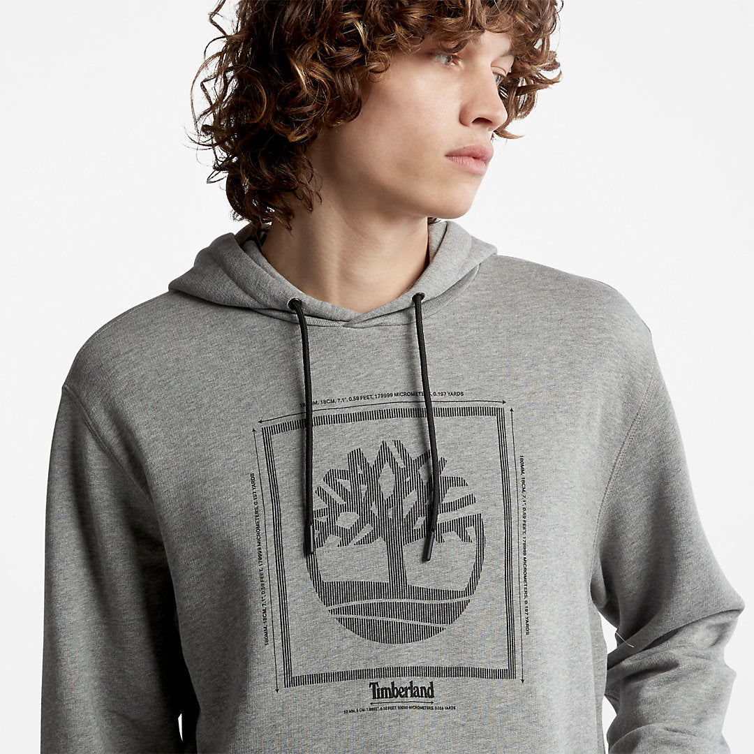 Timberland Mens Logo Hoodie for Men in Grey