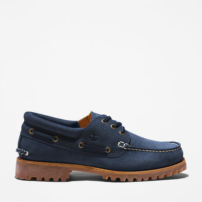 Timberland Mens Timberland® 3-Eye Lug Handsewn Boat Shoe for Men in Navy