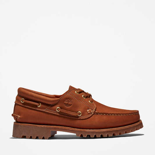 Timberland Mens Timberland® 3-Eye Lug Handsewn Boat Shoe for Men in Brown