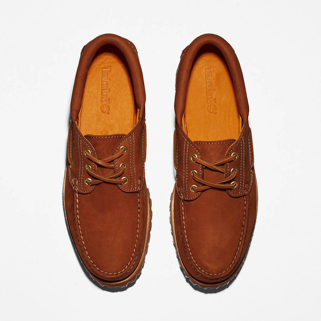 Timberland Mens Timberland® 3-Eye Lug Handsewn Boat Shoe for Men in Brown