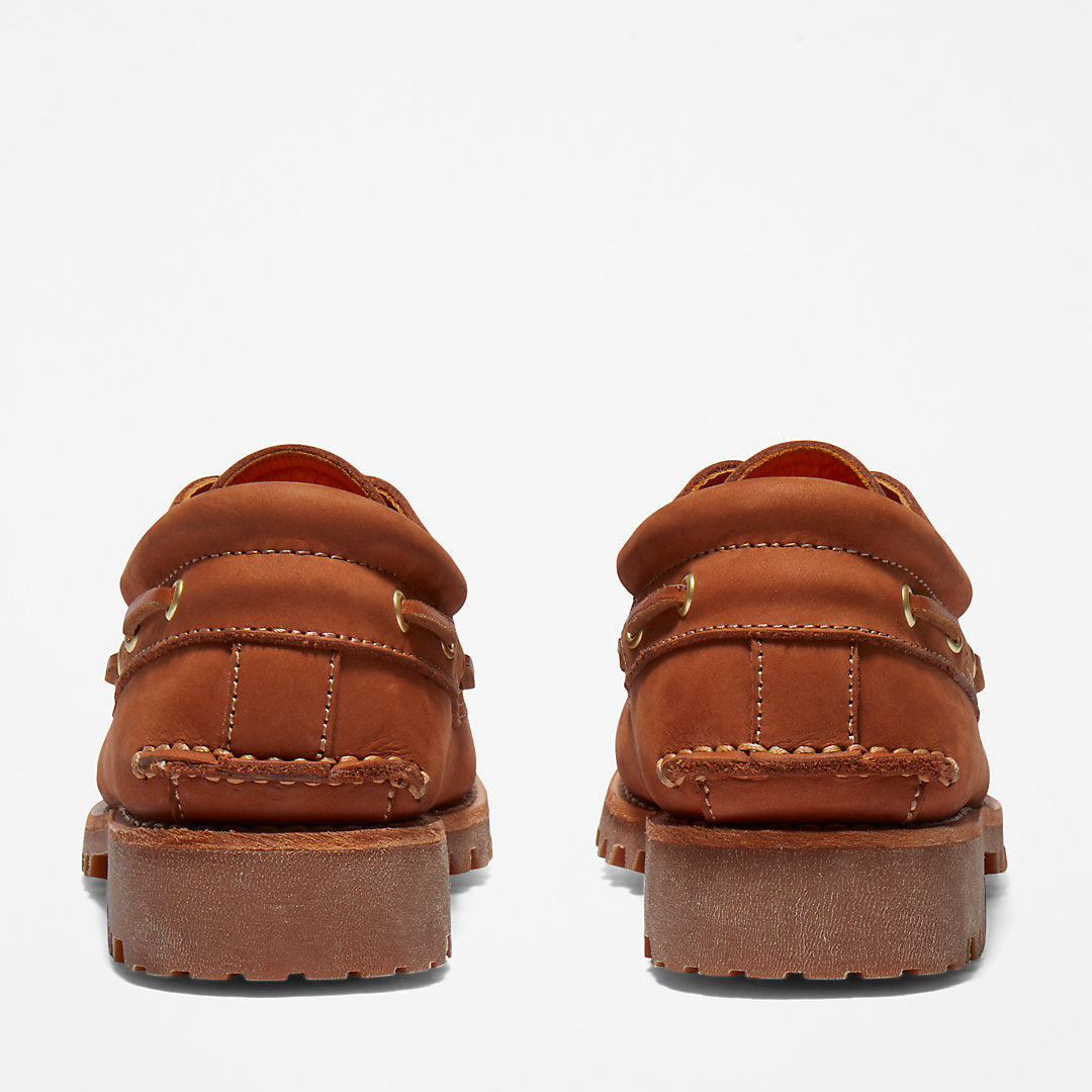 Timberland Mens Timberland® 3-Eye Lug Handsewn Boat Shoe for Men in Brown