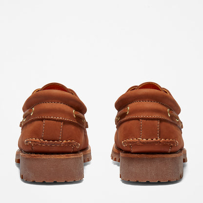 Timberland Mens Timberland® 3-Eye Lug Handsewn Boat Shoe for Men in Brown