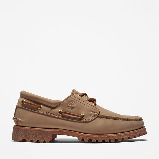 Timberland Mens Timberland® 3-Eye Lug Handsewn Boat Shoe for Men in Light Brown