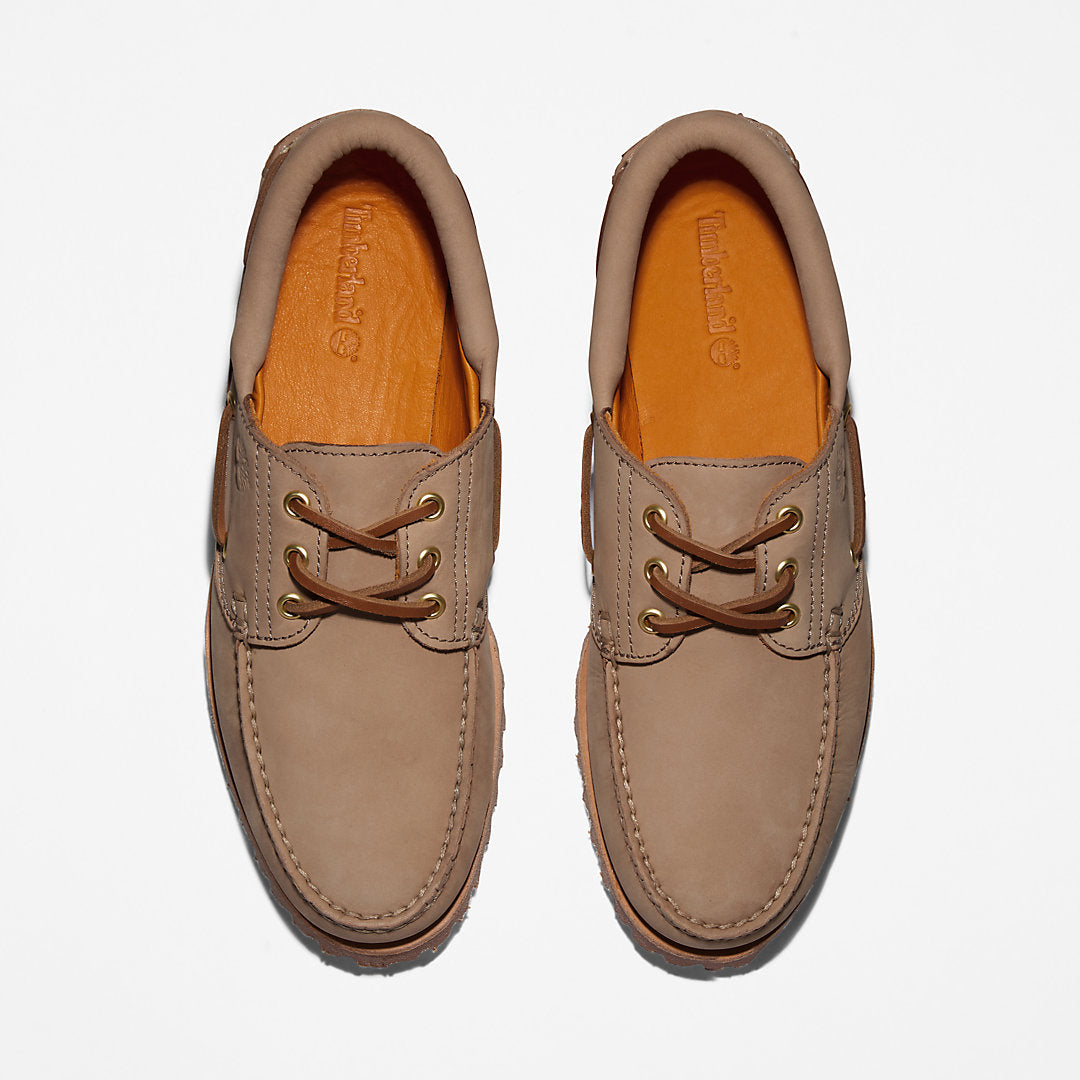 Timberland Mens Timberland® 3-Eye Lug Handsewn Boat Shoe for Men in Light Brown