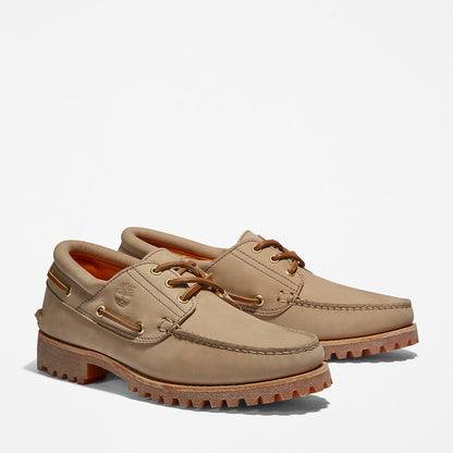 Timberland Mens Timberland® 3-Eye Lug Handsewn Boat Shoe for Men in Light Brown