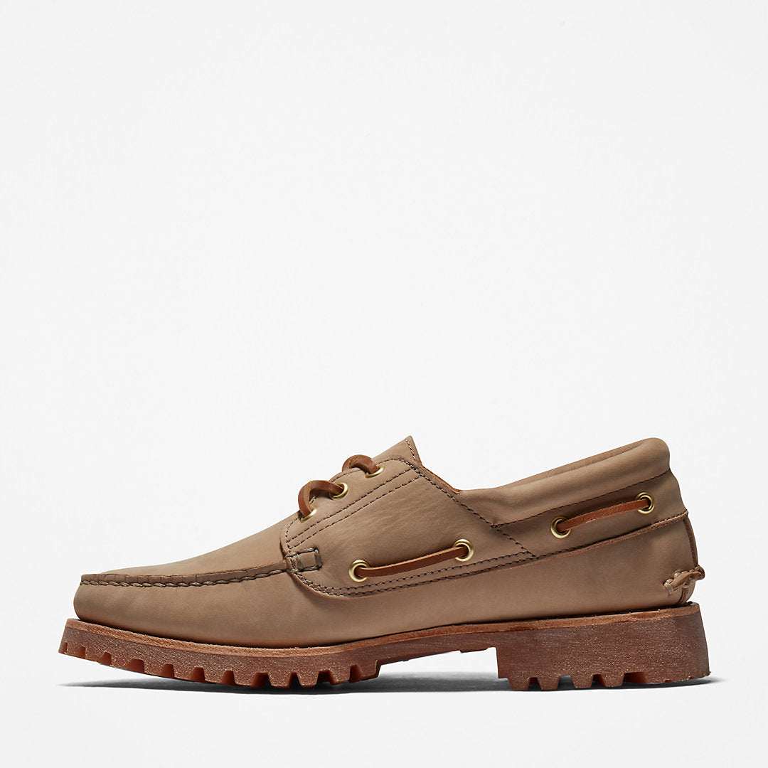 Timberland Mens Timberland® 3-Eye Lug Handsewn Boat Shoe for Men in Light Brown