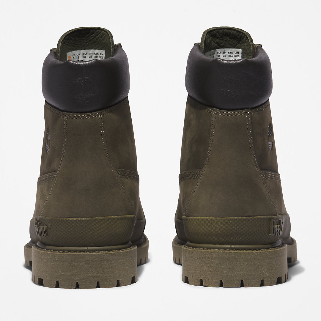 Timberland Womens Bee Line x Timberland® 6 Inch Rubber Toe Boot for Women in Dark Green