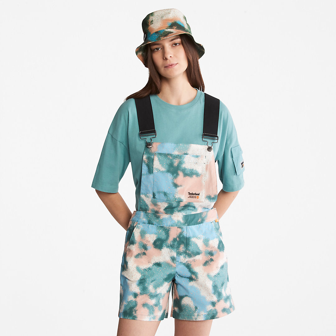 Timberland Womens Dungaree Shorts for Women in Summer Print