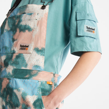 Timberland Womens Dungaree Shorts for Women in Summer Print