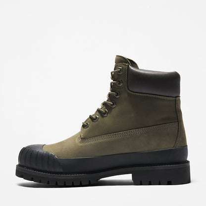 Timberland Mens Bee Line x Timberland® 6 Inch Rubber Toe Boot for Men in Dark Green/Black
