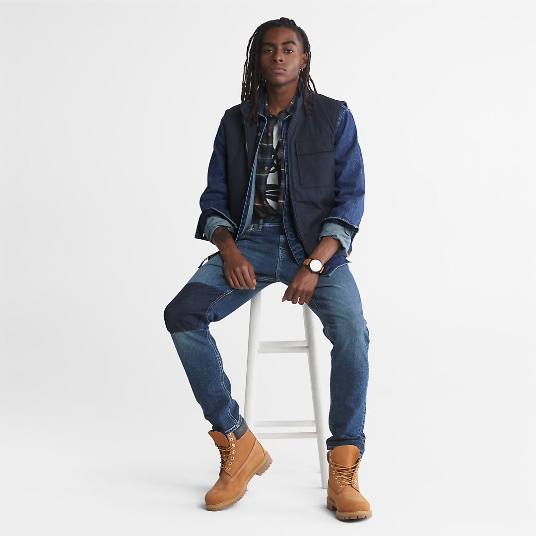 Timberland Mens Outdoor Heritage Denim EK+ Overshirt for Men in Indigo