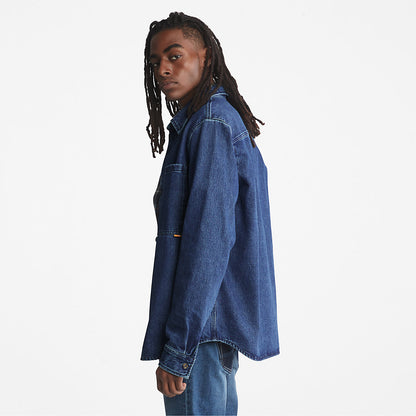 Timberland Mens Outdoor Heritage Denim EK+ Overshirt for Men in Indigo