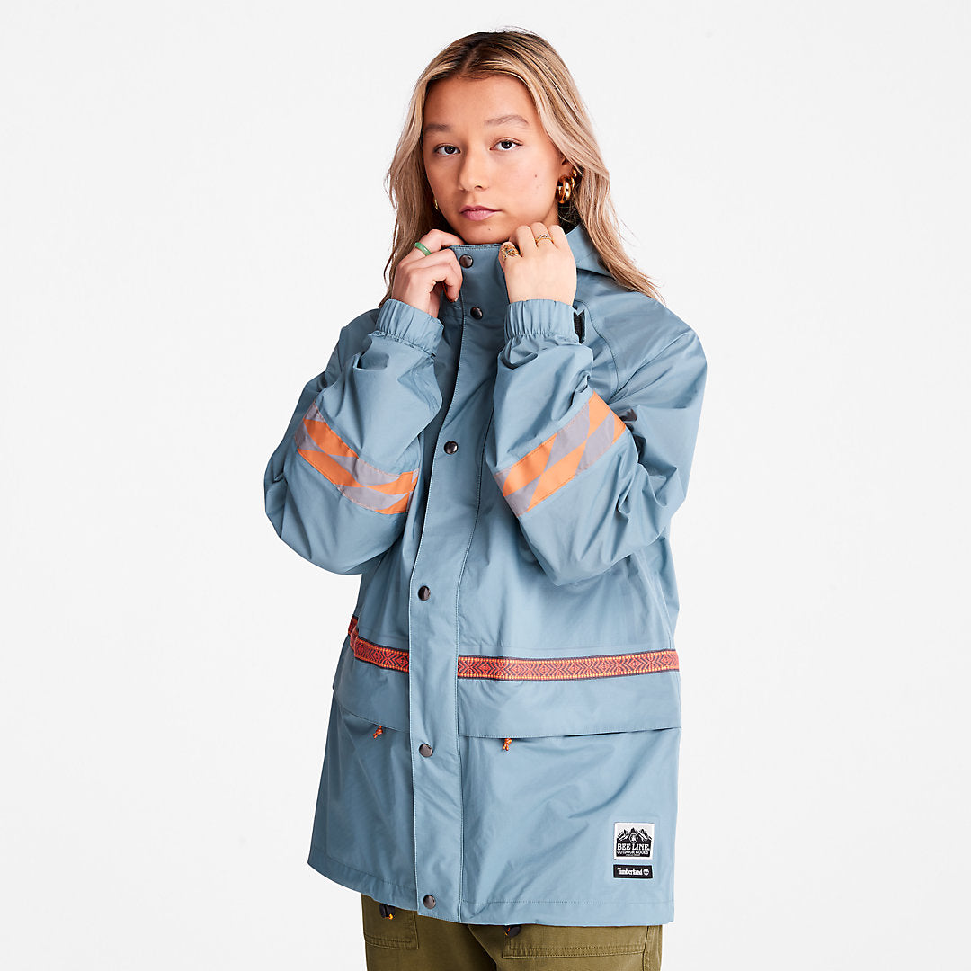 Timberland Mens Bee Line x Timberland® Triple-layer Parka in Blue