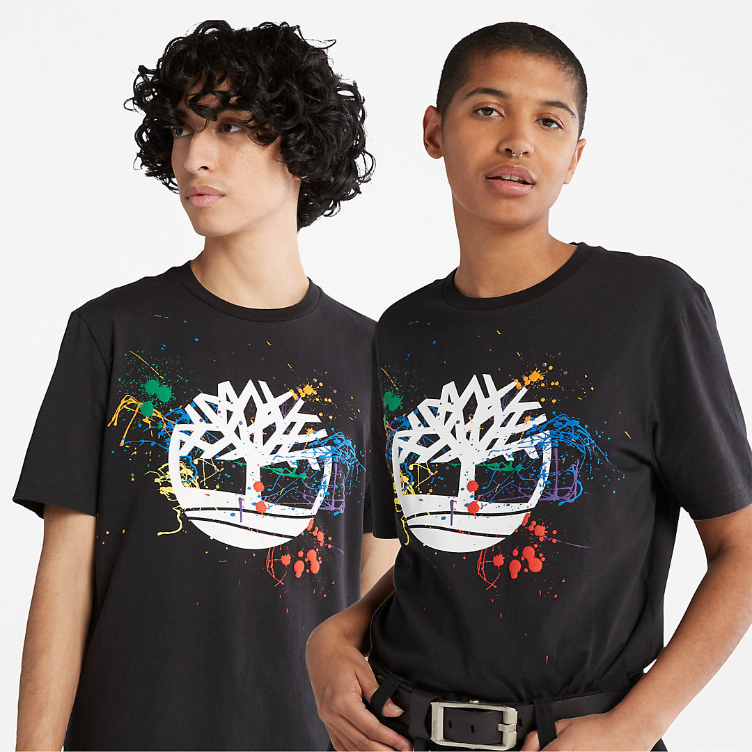 Timberland Mens Paint Pride T-Shirt in Black