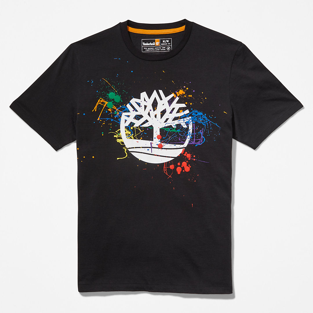 Timberland Mens Paint Pride T-Shirt in Black