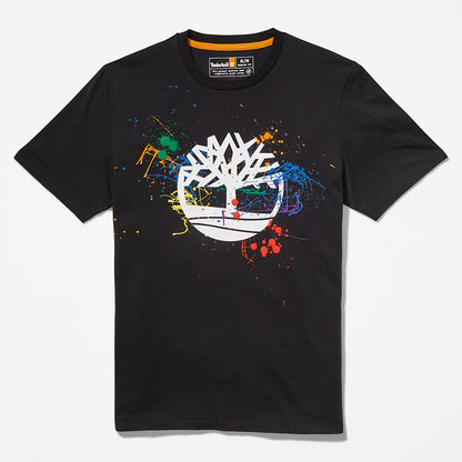 Timberland Mens Paint Pride T-Shirt in Black