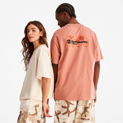 Timberland Mens Earthkeepers® by Raeburn Archive Globe T-Shirt in Orange