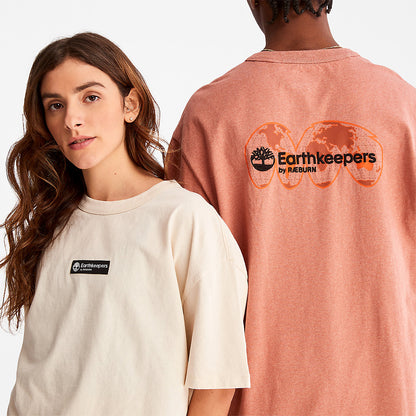 Timberland Mens Earthkeepers® by Raeburn Archive Globe T-Shirt in Orange