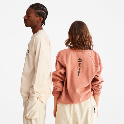 Timberland Mens Earthkeepers® by Raeburn Archive Globe Crewneck Sweatshirt in Orange