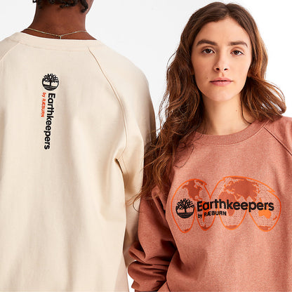 Timberland Mens Earthkeepers® by Raeburn Archive Globe Crewneck Sweatshirt in Orange