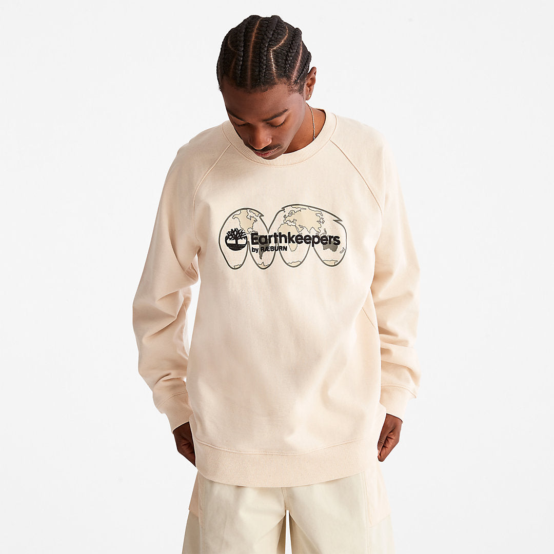 Timberland Mens Earthkeepers® by Raeburn Archive Globe Crewneck Sweatshirt Colourless