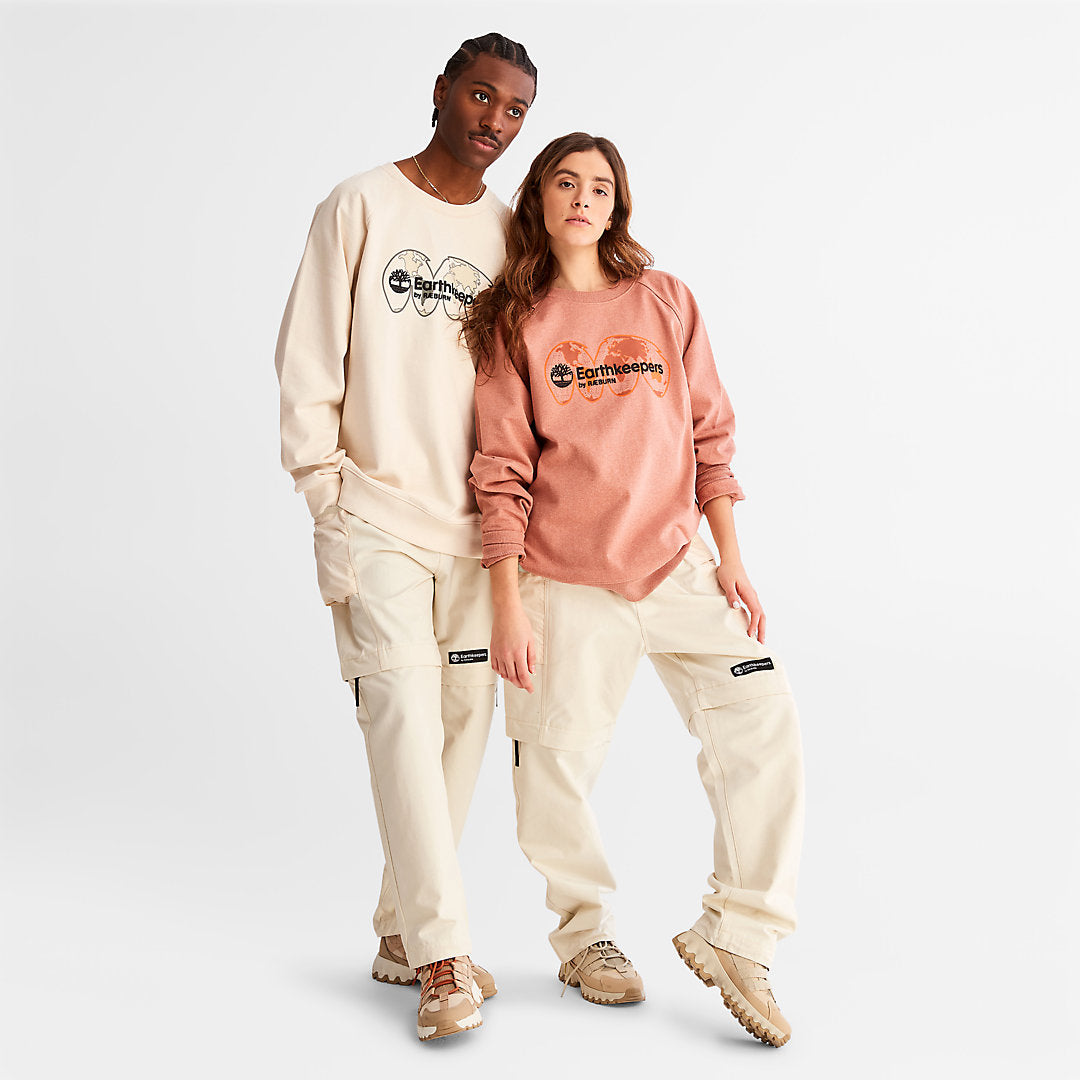 Timberland Mens Earthkeepers® by Raeburn Archive Globe Crewneck Sweatshirt Colourless