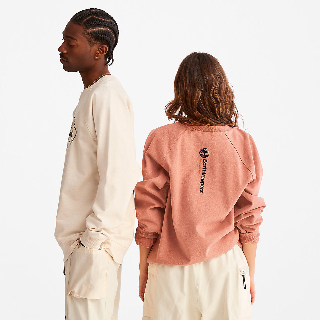 Timberland Mens Earthkeepers® by Raeburn Archive Globe Crewneck Sweatshirt Colourless