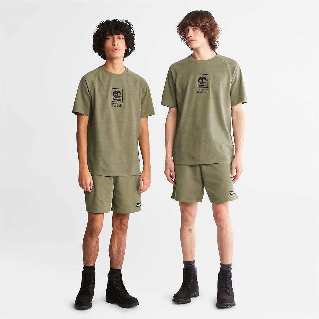 Timberland Mens All Gender Sweatshorts in Green