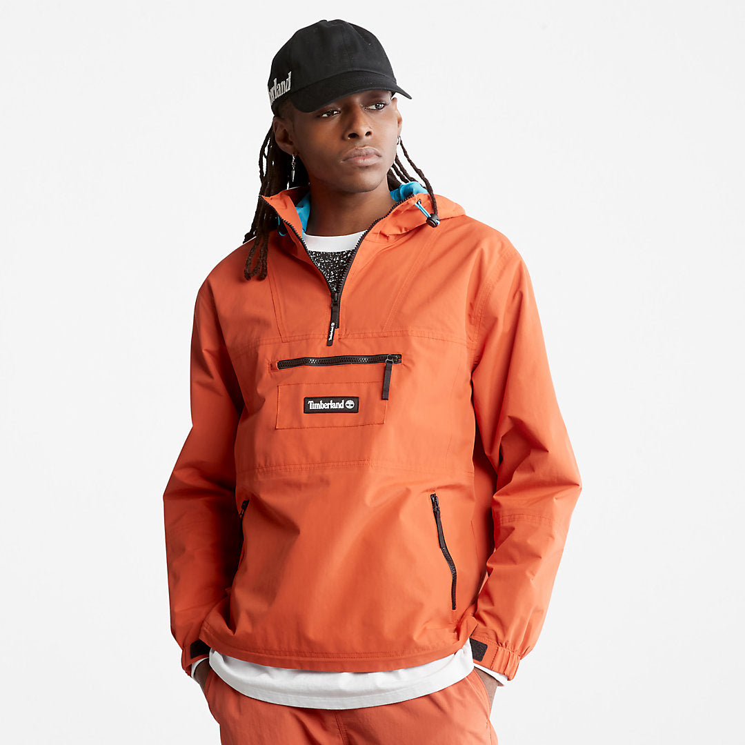 Timberland Mens All Gender Outdoor Archive Anorak in Orange