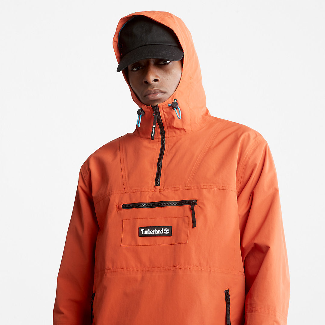 Timberland Mens All Gender Outdoor Archive Anorak in Orange