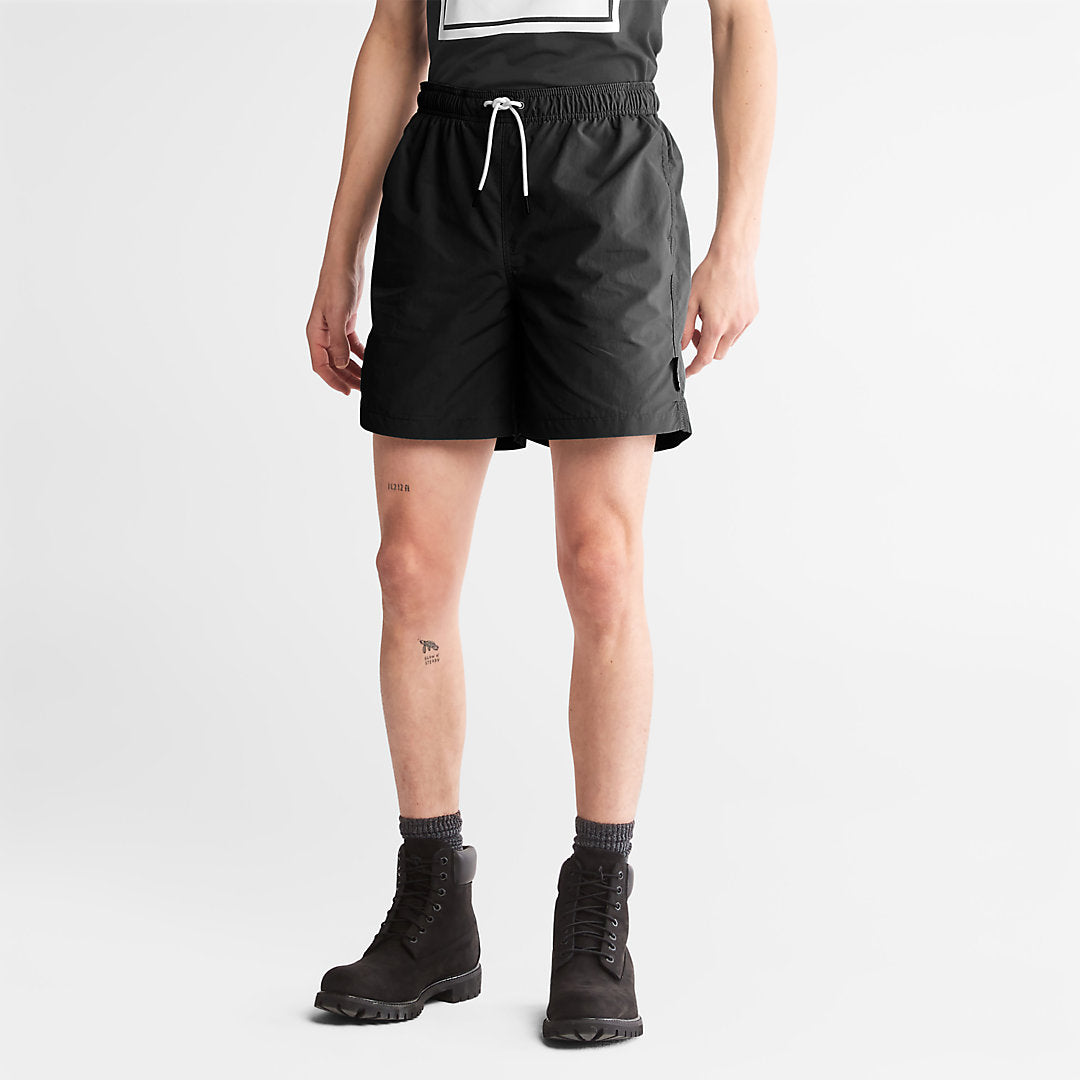 Timberland Mens All Gender Windbreaker Shorts in Black