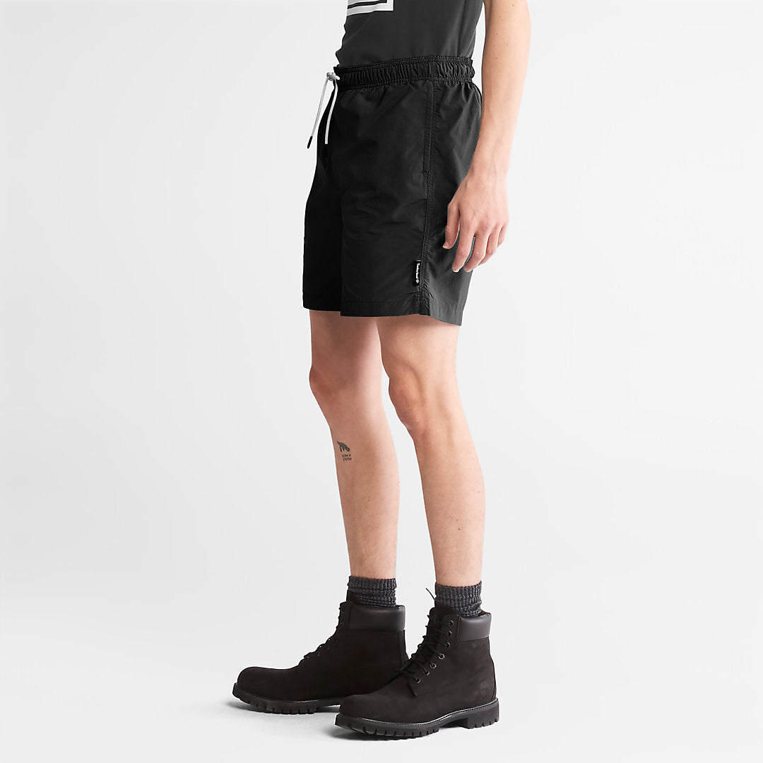 Timberland Mens All Gender Windbreaker Shorts in Black