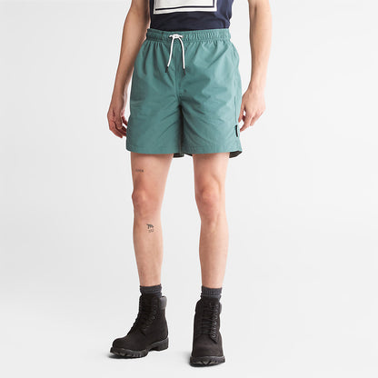 Timberland Mens All Gender Windbreaker Shorts in Green