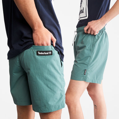 Timberland Mens All Gender Windbreaker Shorts in Green