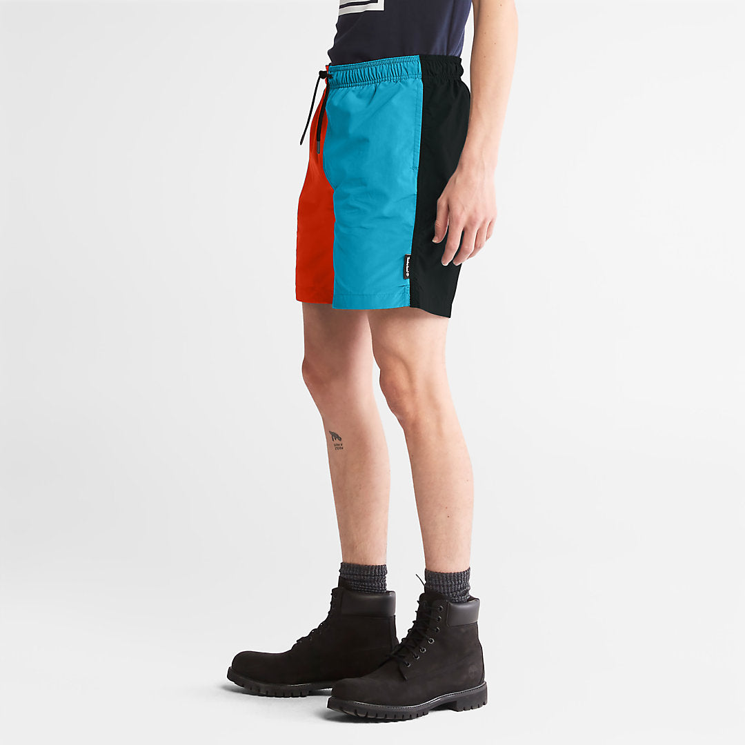 Timberland Mens All Gender Windbreaker Shorts in Orange