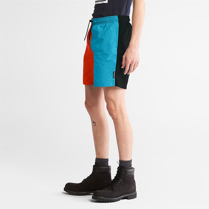 Timberland Mens All Gender Windbreaker Shorts in Orange