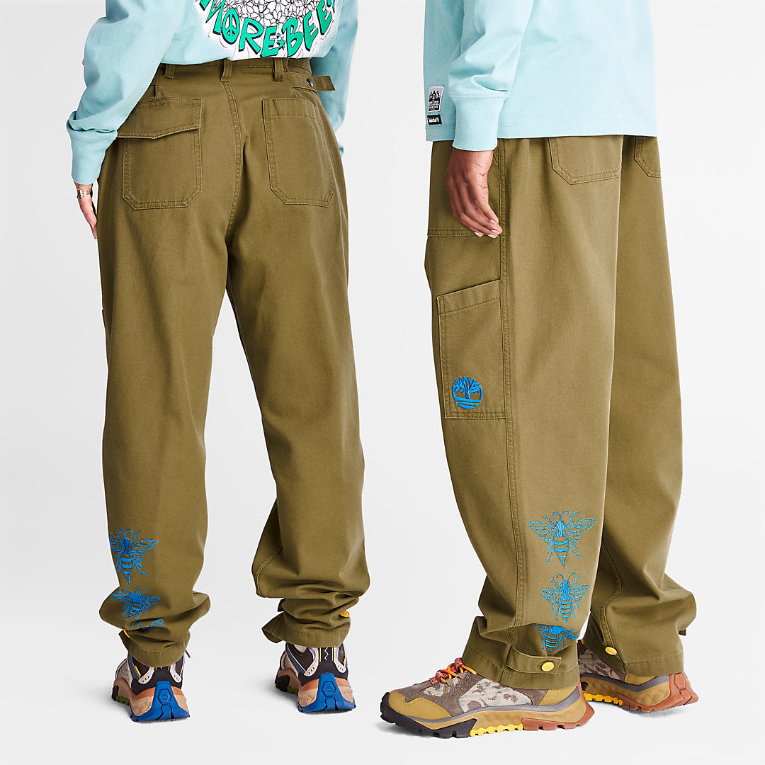 Timberland Mens Bee Line x Timberland® Wide-leg Bottoms in Brown